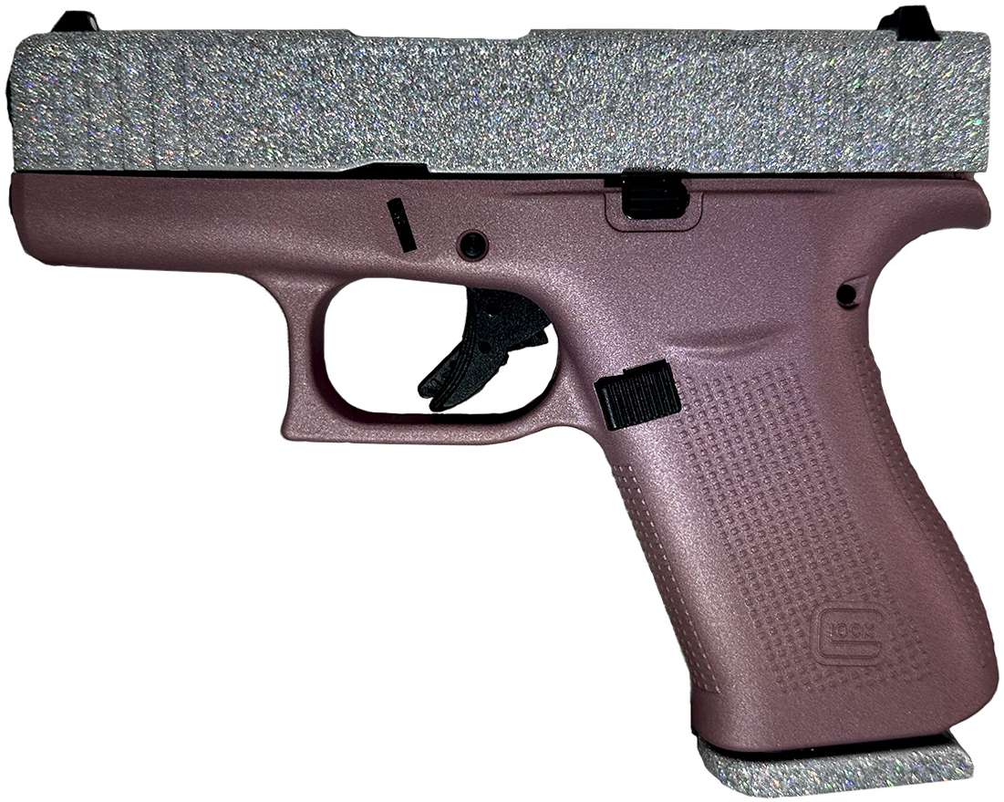 GLOCK 43X 9MM GLITTER GUNZ BLUSH DIAMOND - Pistols